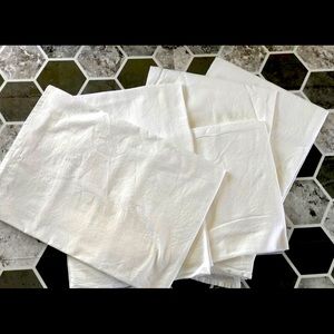 Set of 5 Flour Sack Kitchen Towels Blank Imperfect